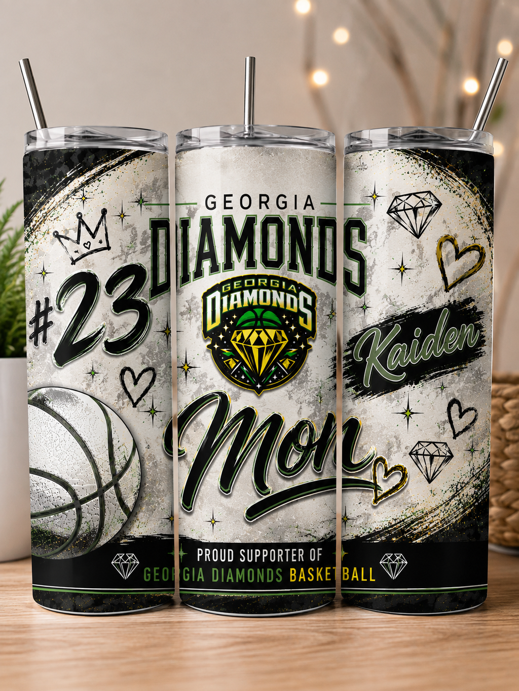 Georgia Diamonds Tumbler Cups